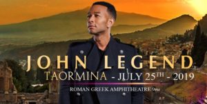 Concerto di John Legend Taormina 2019 @ Teatro Antico di Taormina